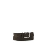 Brunello Cucinelli Black Calf Leather Bos Taurus Regular Belt