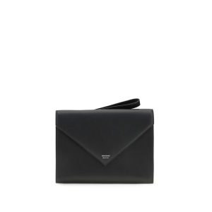Ferragamo Black Calf Leather Bos Taurus Wallet