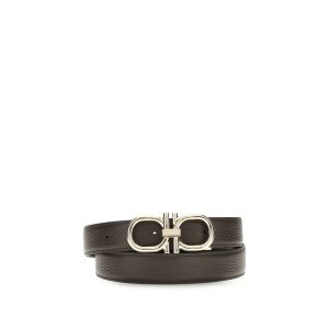 Ferragamo Brown Calf Leather Bos Taurus Regular Belt