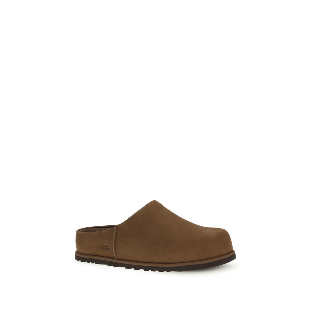 UGG Brown Calf Leather Bos Taurus Mules - Image 2