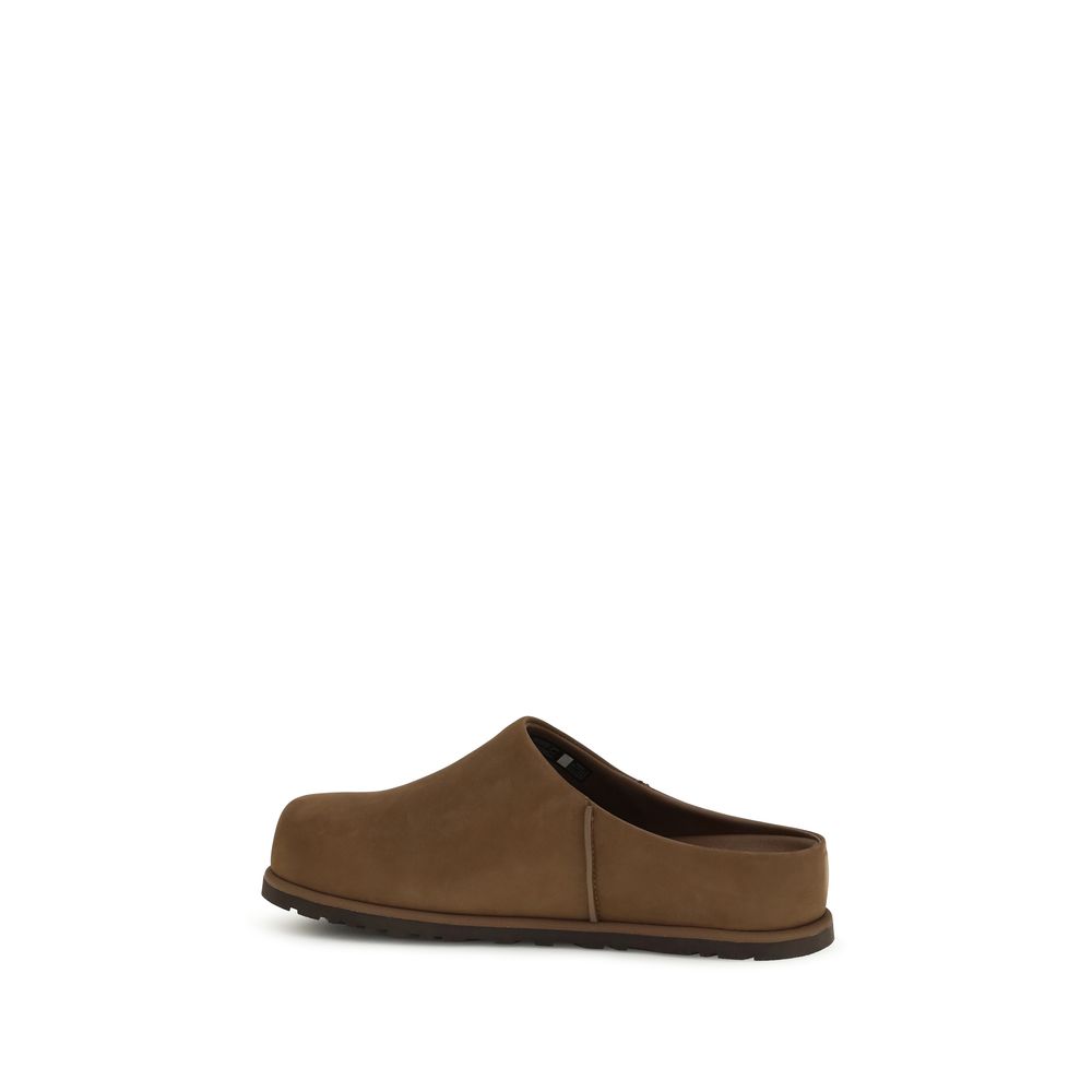 UGG Brown Calf Leather Bos Taurus Mules - Image 3