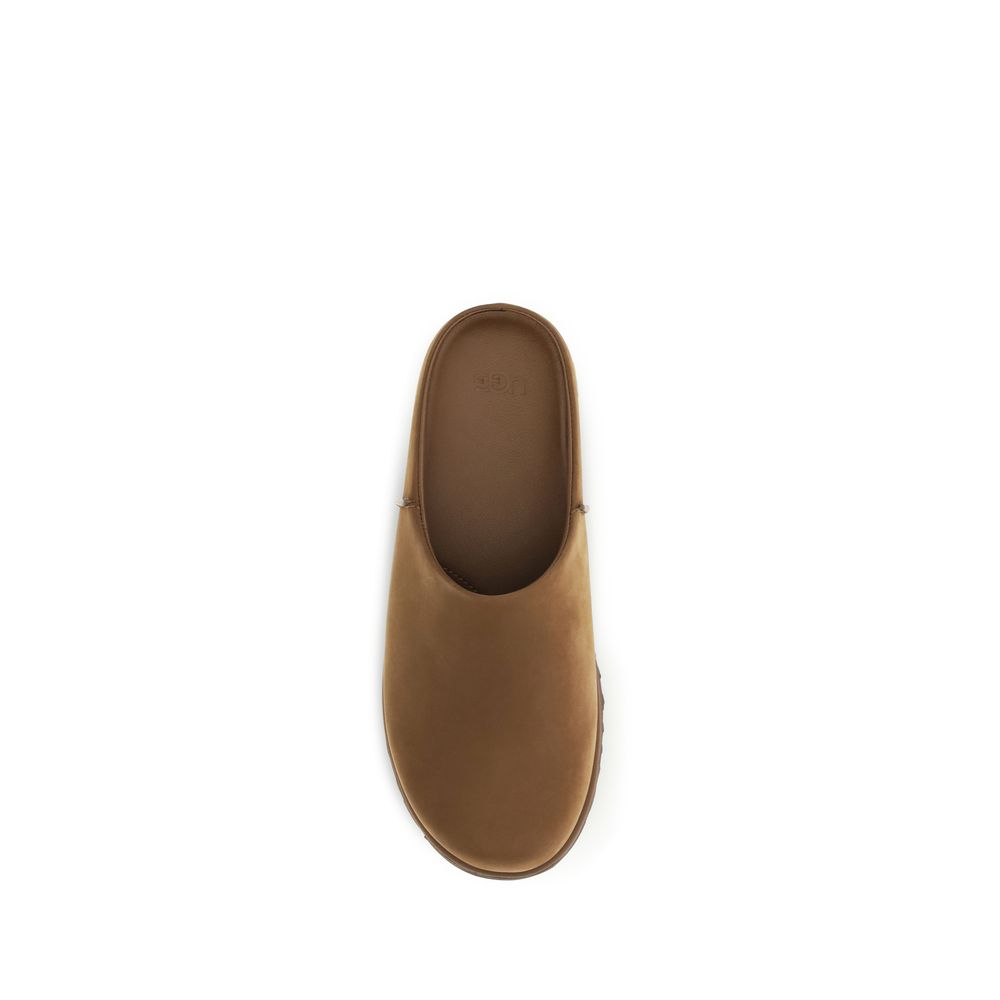 UGG Brown Calf Leather Bos Taurus Mules - Image 4