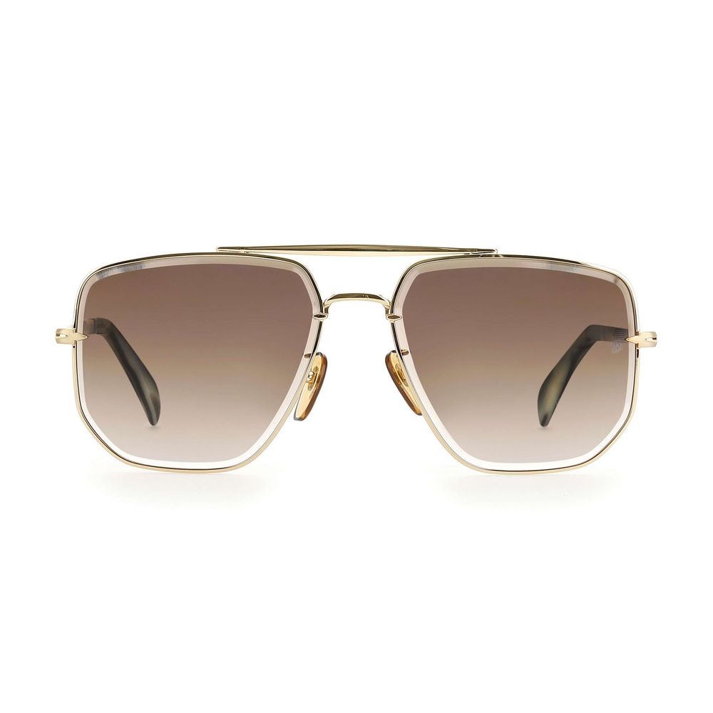 David Beckham Gold Metal Sunglasses - Image 2