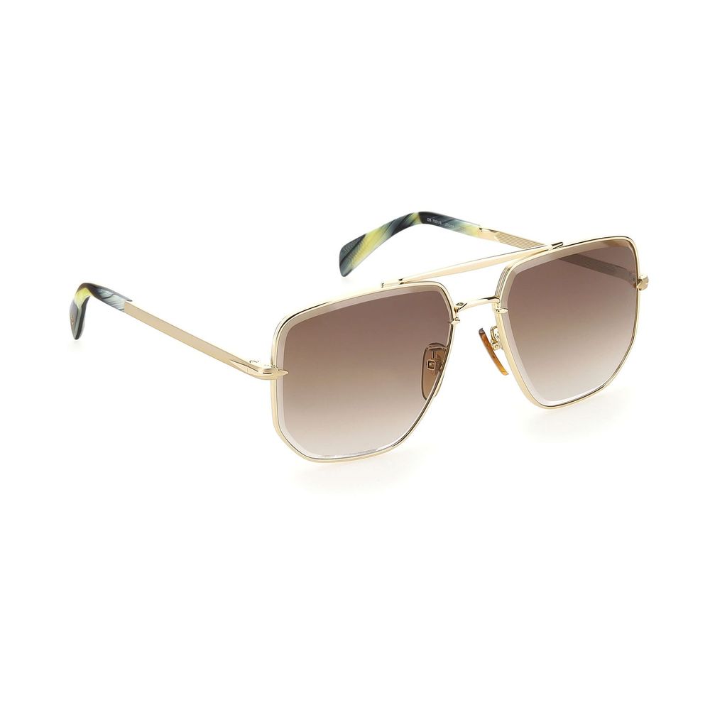 David Beckham Gold Metal Sunglasses - Image 3