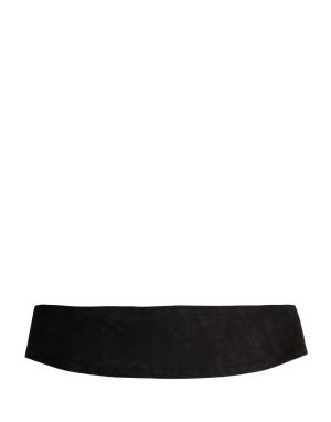 Dolce & Gabbana Black Velvet Wide Belt Waist  Cummerband Men