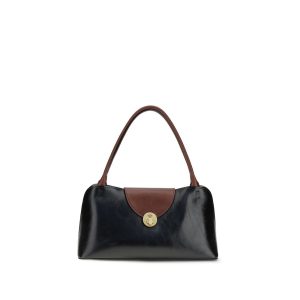 Versace Black Calf Leather Bos Taurus Shoulder Bag