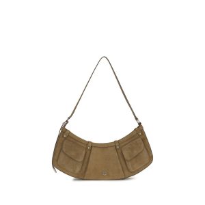 PINKO Beige Calf Leather Bos Taurus Shoulder Bag