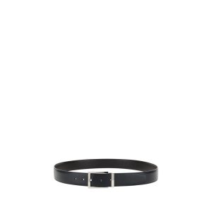 Ferragamo Black Calf Leather Bos Taurus Belt
