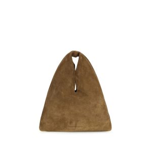 Manebi Brown Calf Leather Bos Taurus Shoulder Bag