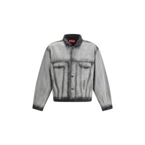 Diesel Gray Cotton Denim Jacket
