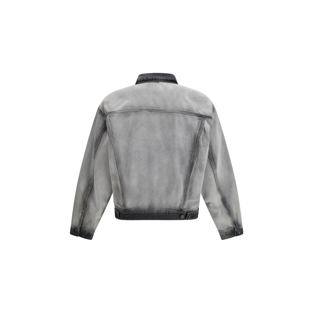 Diesel Gray Cotton Denim Jacket - Image 2