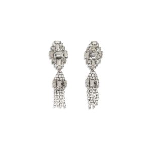 Alessandra Rich Silver Metal Earrings