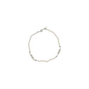 Alessandra Rich Silver Metal Necklace