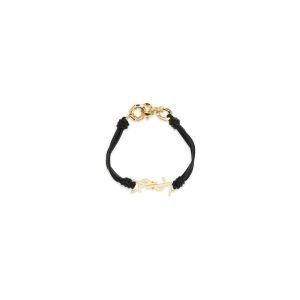 Saint Laurent Black Lamb Ovis Aries Aries Bracelet