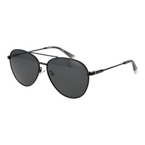 Polaroid Black Metal Sunglasses