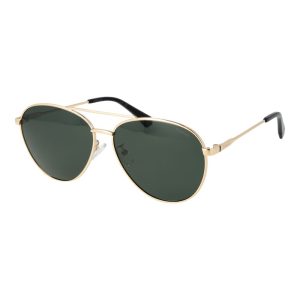 Polaroid Gold Metal Sunglasses