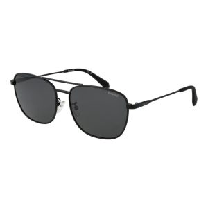 Polaroid Black Stainless Steel Sunglasses