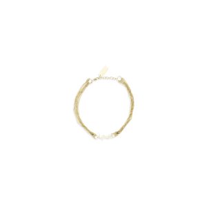 Saint Laurent Gold Brass Bracelet