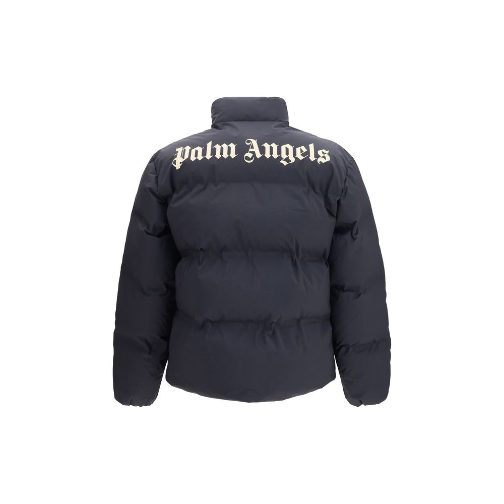 Palm Angels Black Polyamide Full-Length Jacket - Image 2