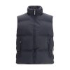 Palm Angels Black Polyamide Sleeveless Jacket