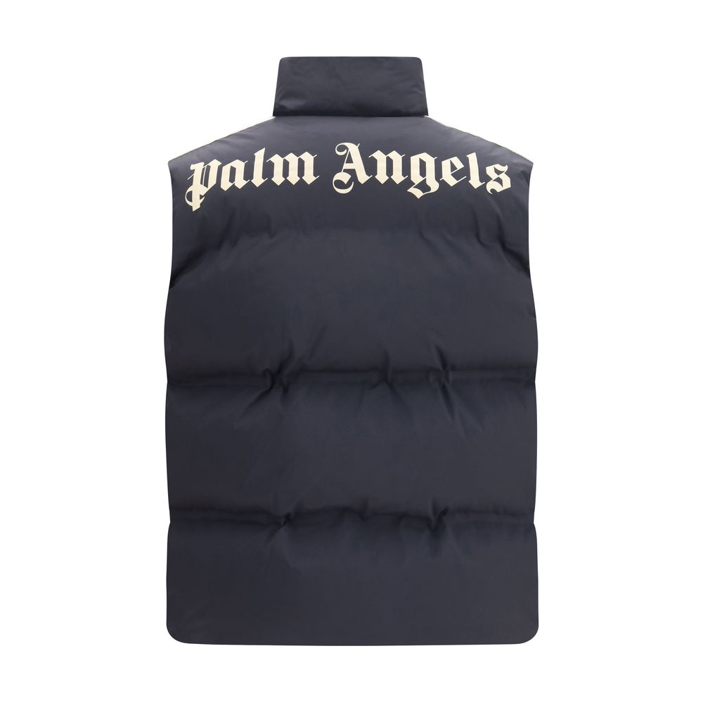 Palm Angels Black Polyamide Sleeveless Jacket - Image 2