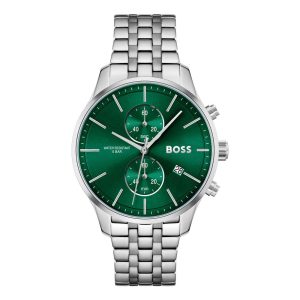 Hugo Boss Gray Stainless Steel Dress Watch