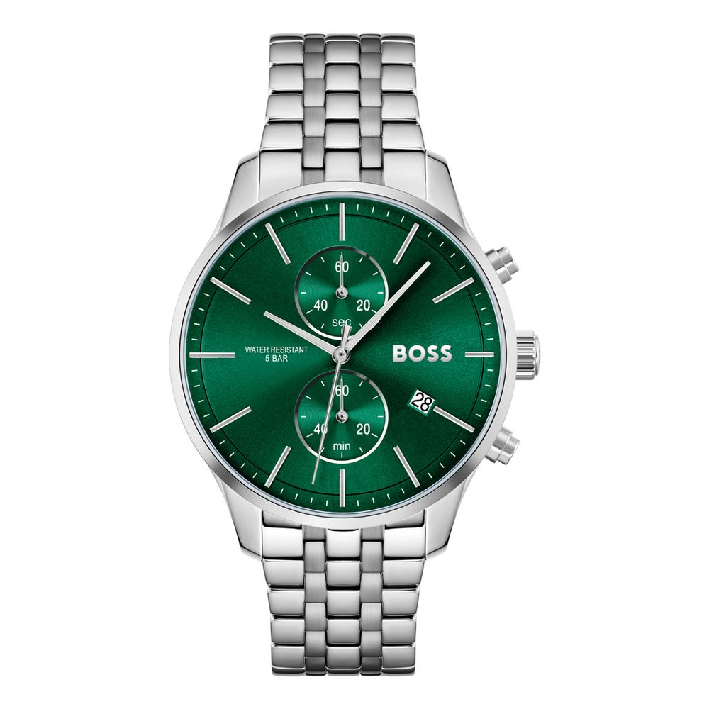 Hugo Boss Gray Stainless Steel Dress Watch