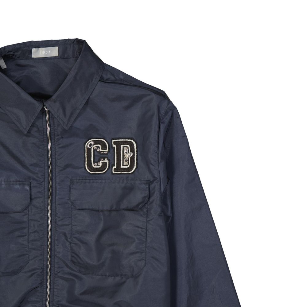 Dior Blue Polyamide Shell Jacket - Image 3