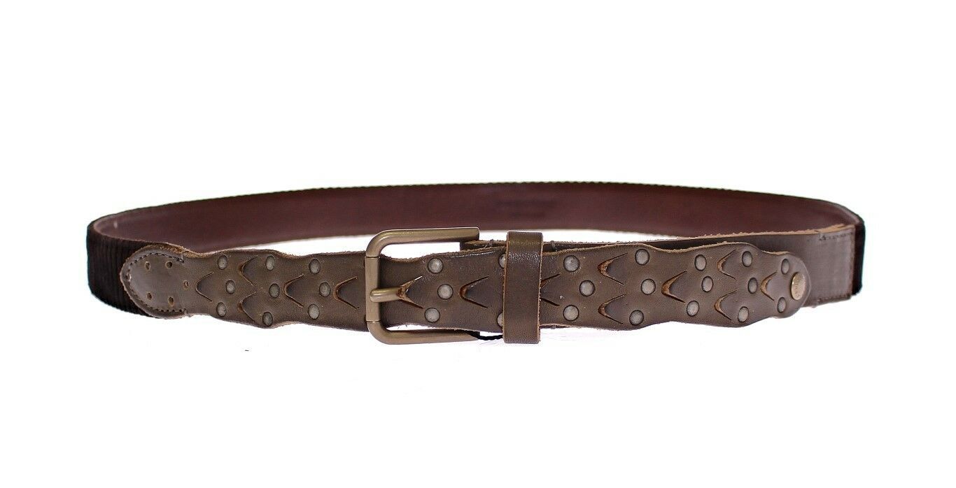 Dolce & Gabbana Brown Leather Logo Cintura Gürtel Belt - Image 2