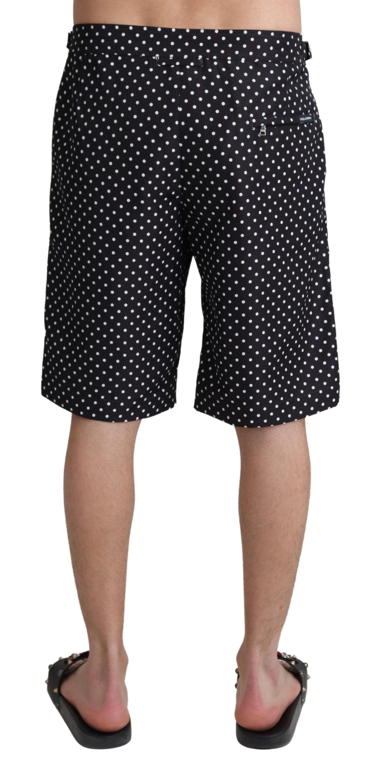 Dolce & Gabbana Black Polka Dots Beachwear Shorts Swimwear - Image 3