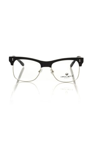 Frankie Morello Black Metallic Men's Eyeglass Frame