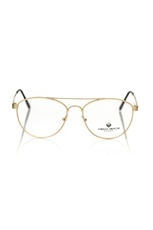 Frankie Morello Gold Metallic Men's Frame Aviator Eyeglasses