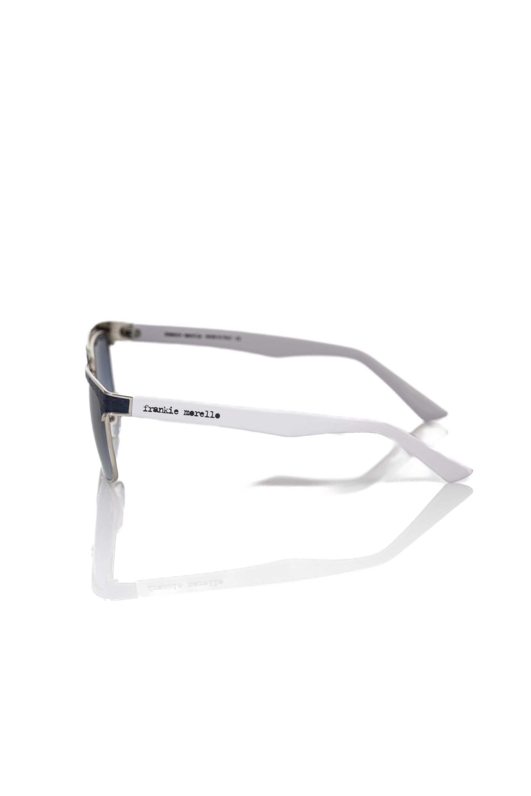 Frankie Morello Black Metallic Fiber Men Sunglass - Image 3