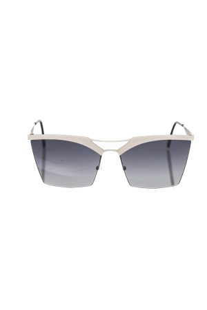 Frankie Morello Silver Metallic Women's Sunglass
