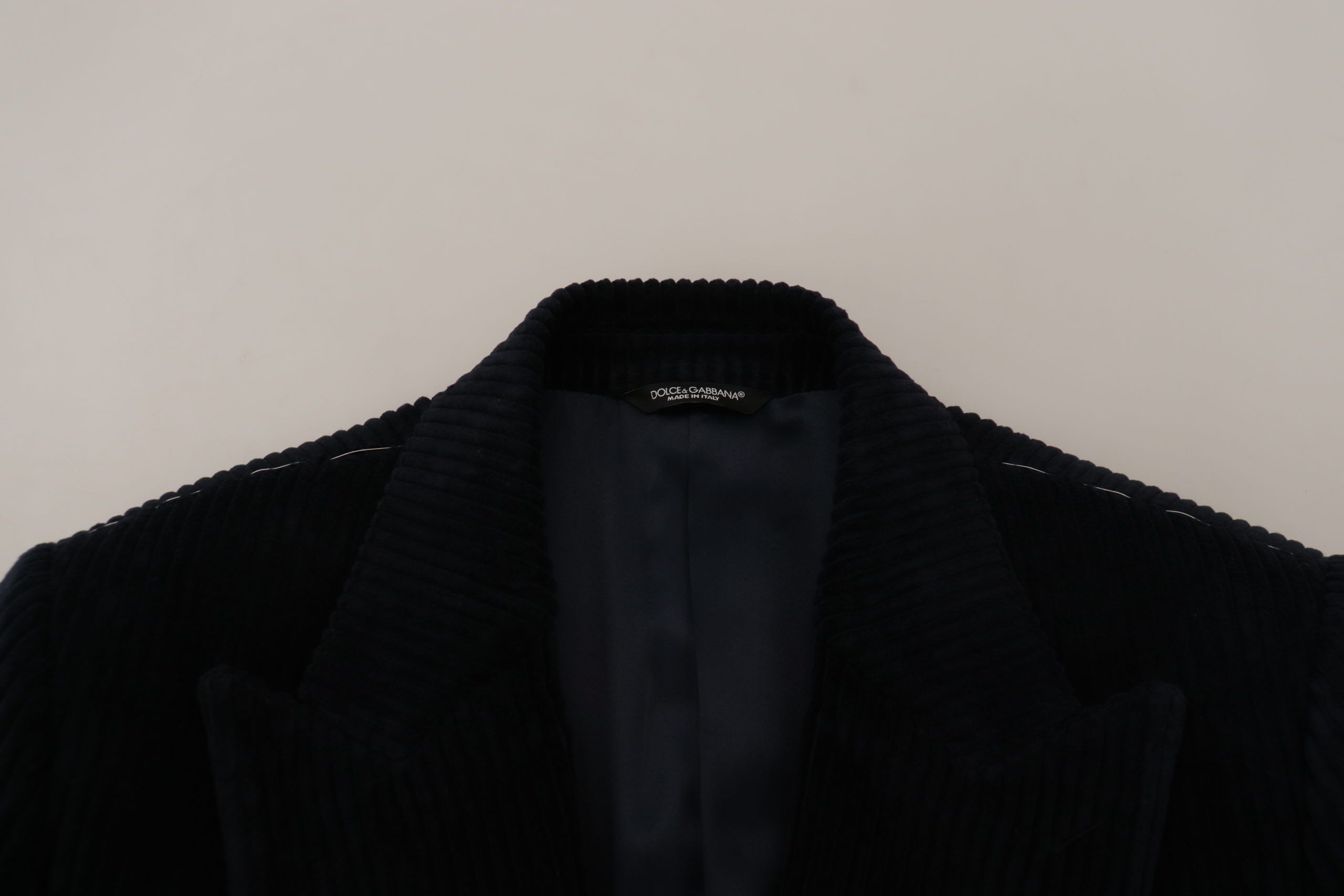 Dolce & Gabbana Black Cotton Cardigan Long Coat Men Jacket - Image 7