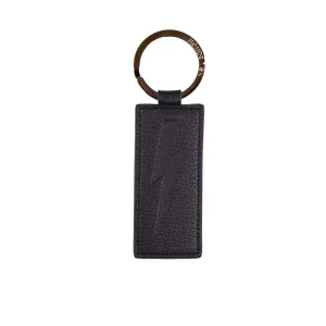 Neil Barrett Blue Leather Men's Keychain