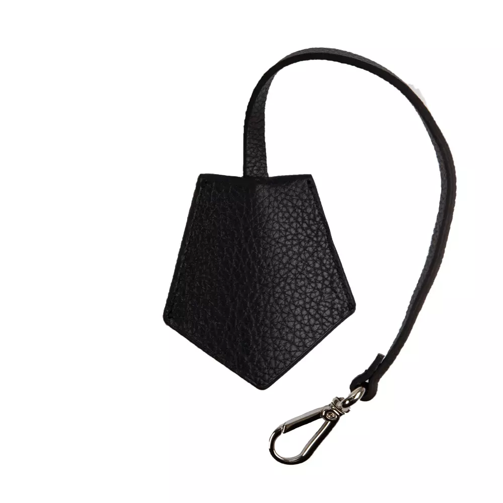 Neil Barrett Black Leather Men Keychain - Image 2
