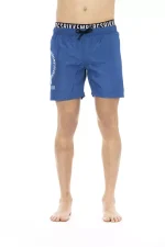 Bikkembergs Blue Polyester Men Swim Short