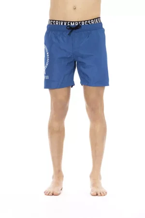 Bikkembergs Blue Polyester Men Swim Short