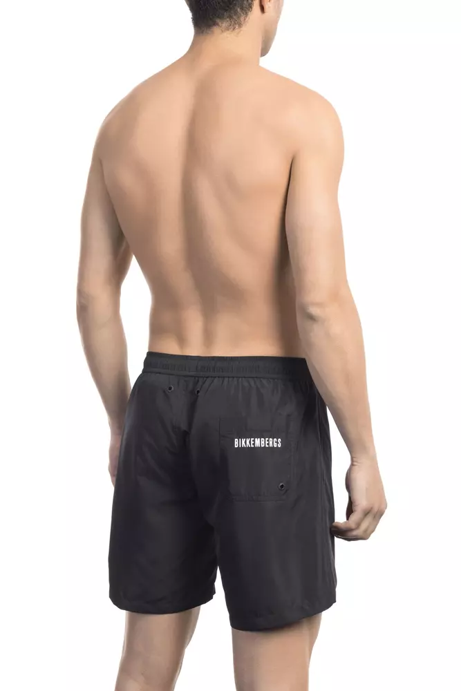 Bikkembergs Black Polyester Men Swim Short - Image 2