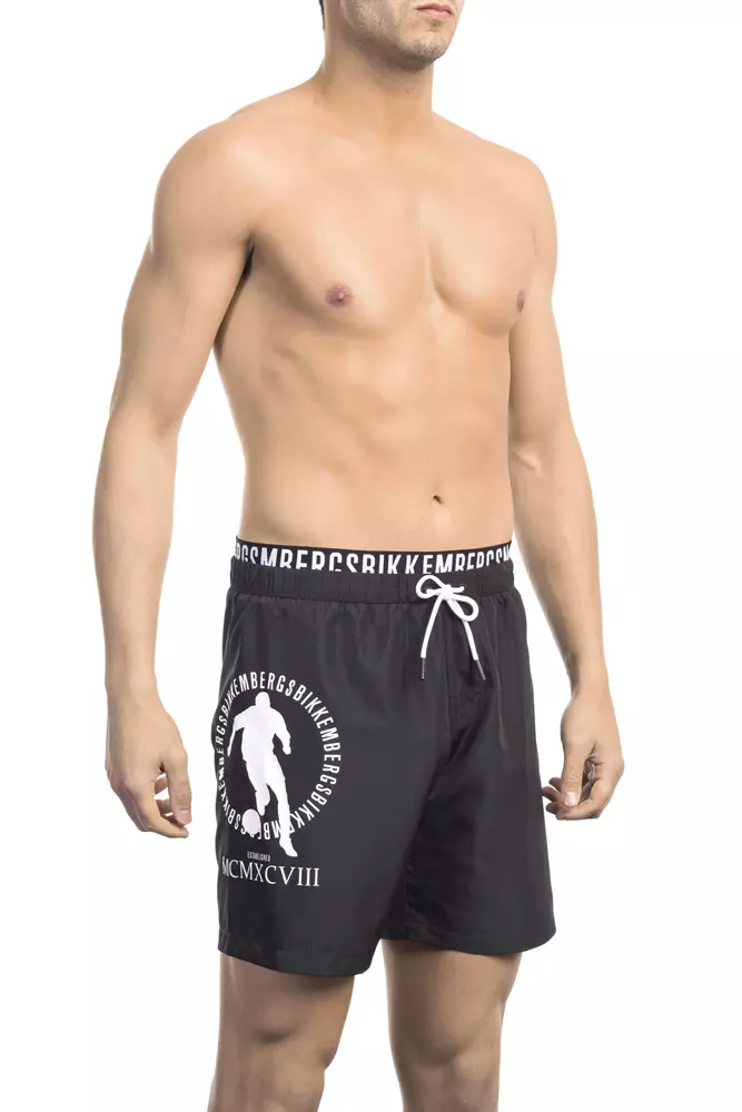 Bikkembergs Black Polyester Men Swim Short - Image 2