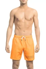 Bikkembergs Orange Polyester Men Swim Short