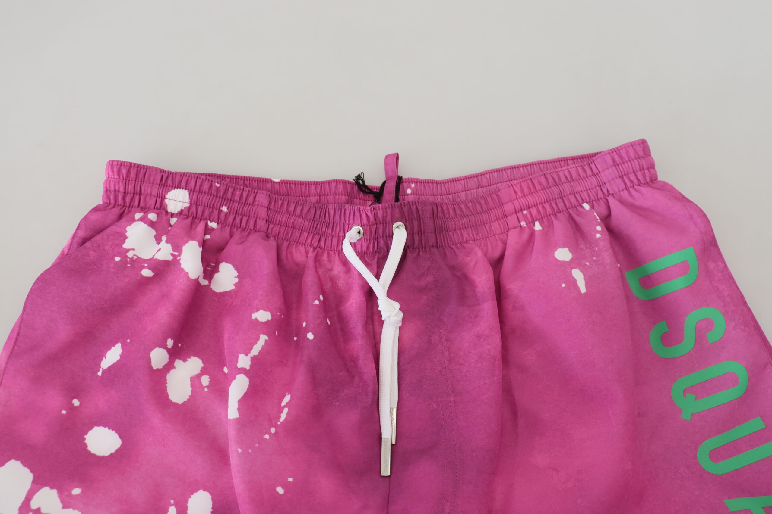 Dsquared² Pink Tie Dye Logo Men Beachwear Shorts Swimwear - Image 4