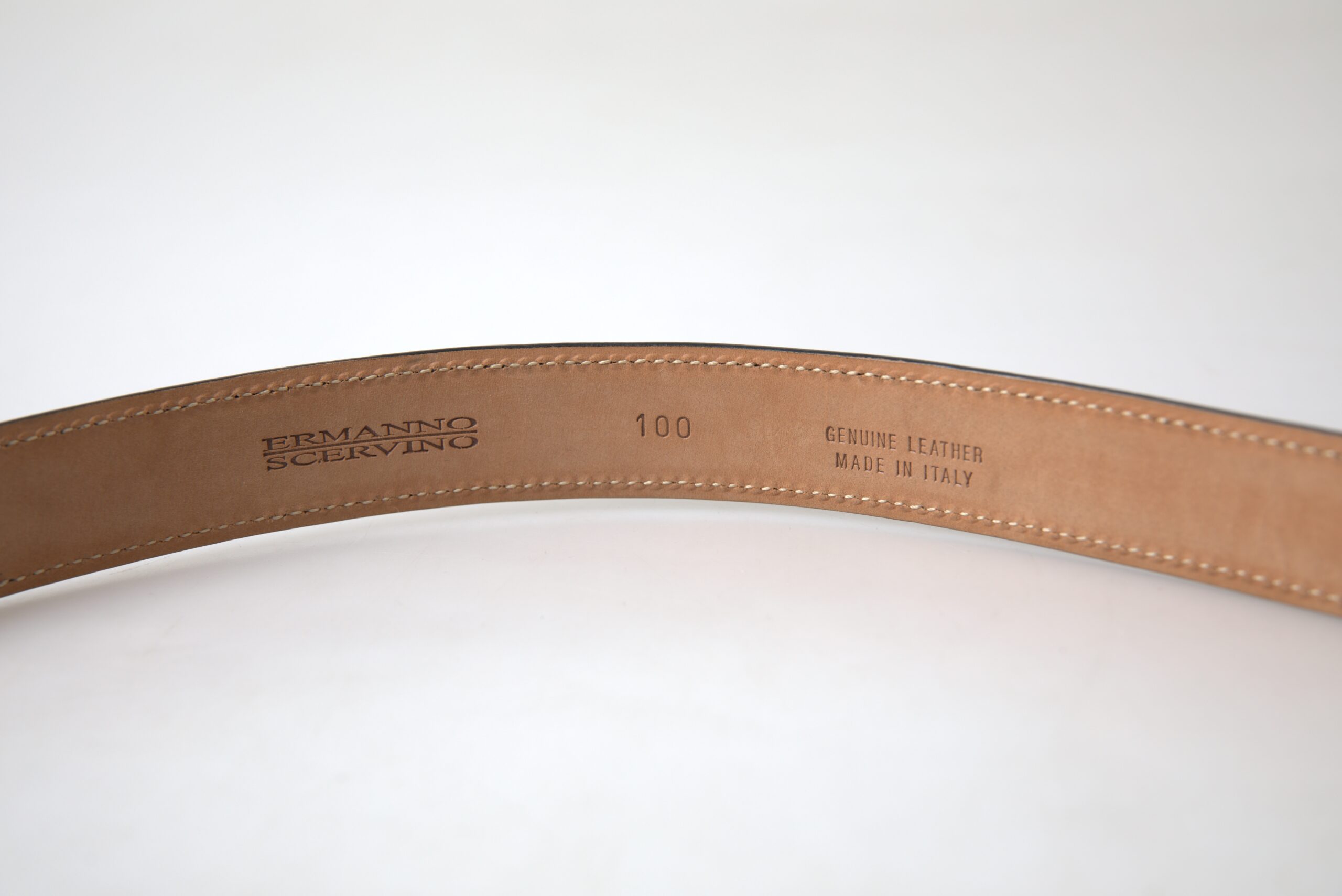 Ermanno Scervino Black Leather Metal Buckle Cintura Belt - Image 2