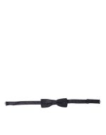 Dolce & Gabbana Blue Polka Dot Silk Adjustable Neck Men Papillon Bow Tie