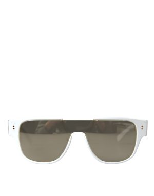 Dolce & Gabbana White Acetate Mirror Lenses DG4356 Sunglasses