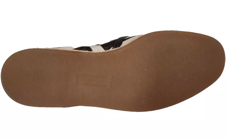 Dolce & Gabbana Black White Stripes Slip On Espadrille Shoes - Image 3