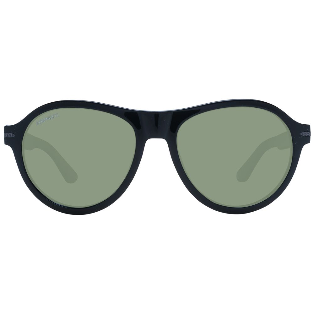 Serengeti Black Acetate Sunglasses - Image 2