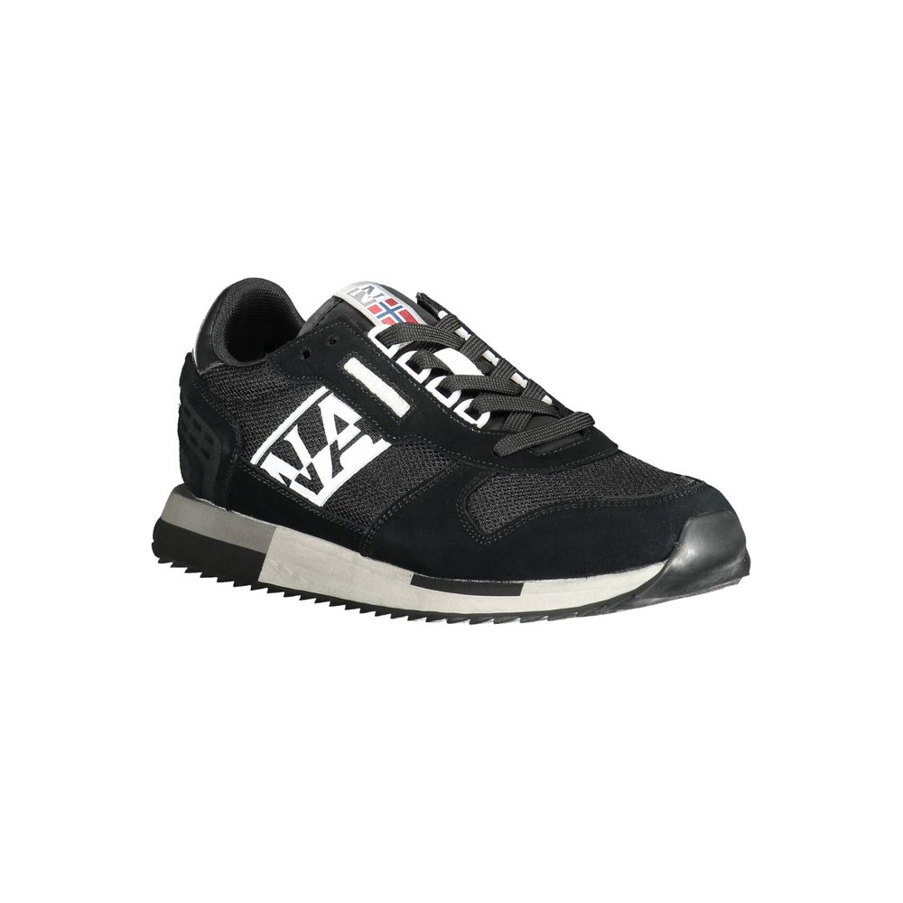 Napapijri Black Leather Men Sneaker - Image 2