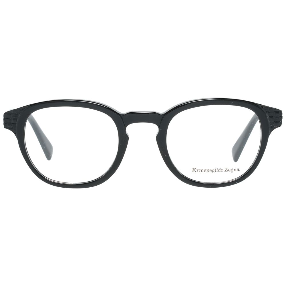 Ermenegildo Zegna Black Plastic Glasses (Frames) - Image 2